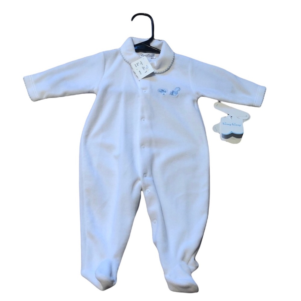 NEW 3-6 months Kissy Kissy velour pajamas